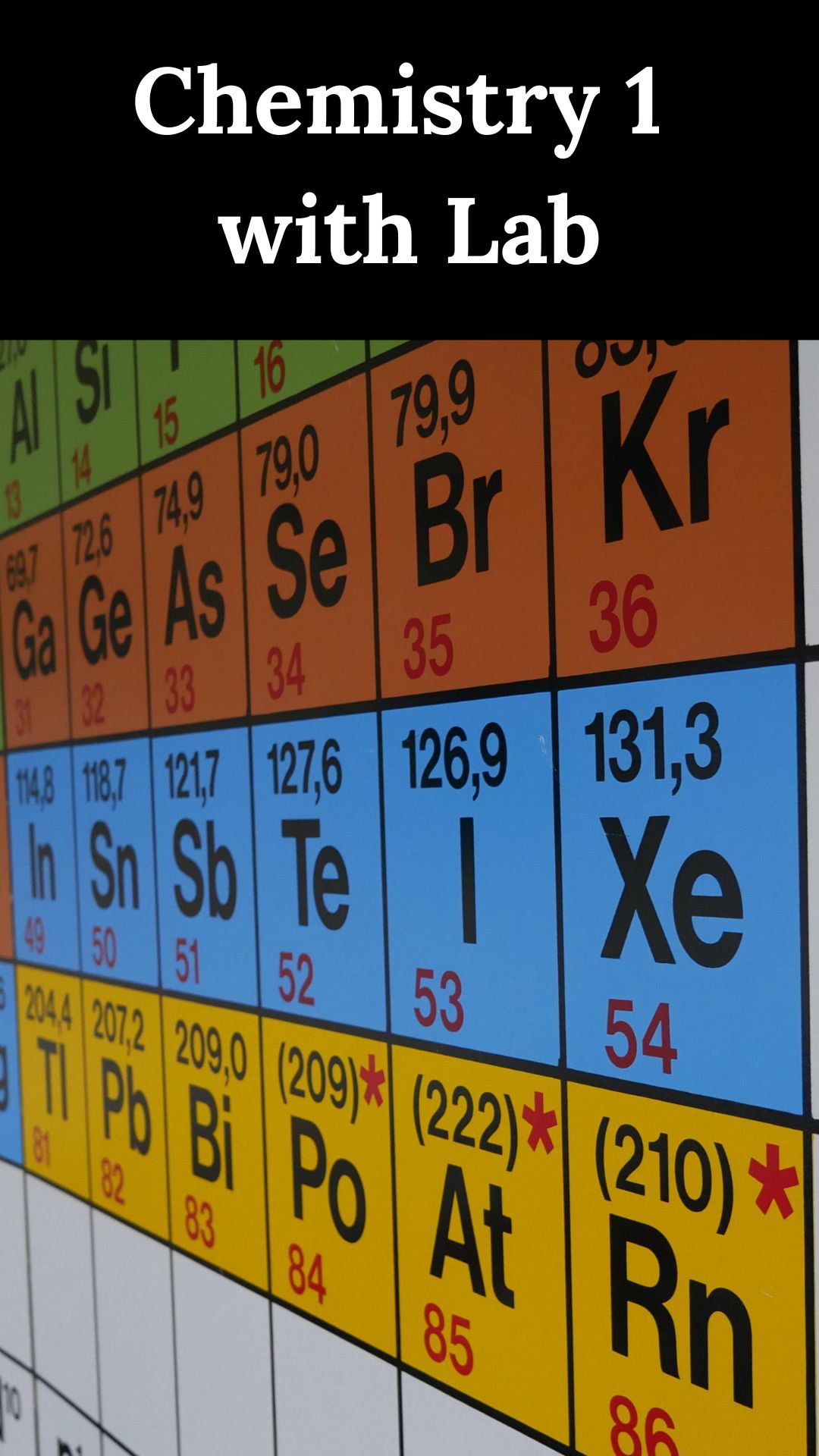 Chemistry 1 with Lab